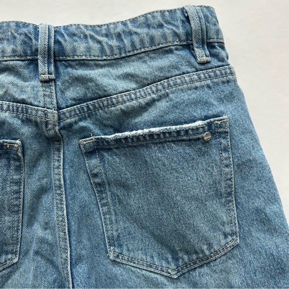 Mica Denim Button Fly Distressed Wide Leg Jeans Women’s 26 (Fits Like 24/25) - Picture 6 of 11